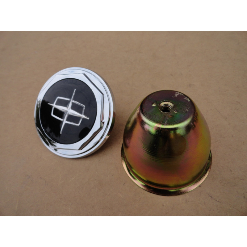 Emblema Central da Calota + Copo de Fixação Landau Galaxie LTD 1976 em diante - Jogo