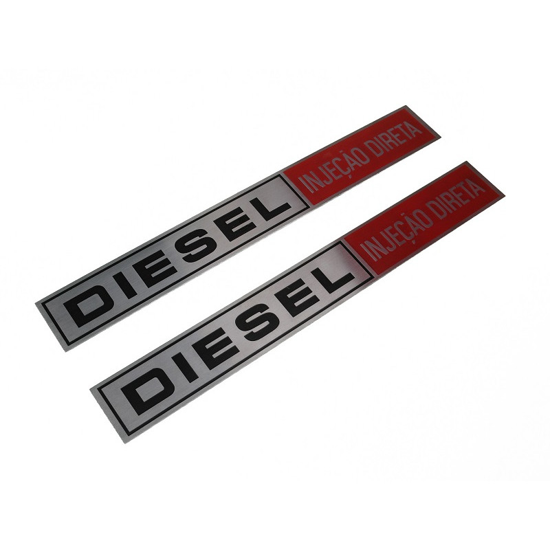 Chapinha Emblema Caminhão Ford Diesel Injeção Direta Par