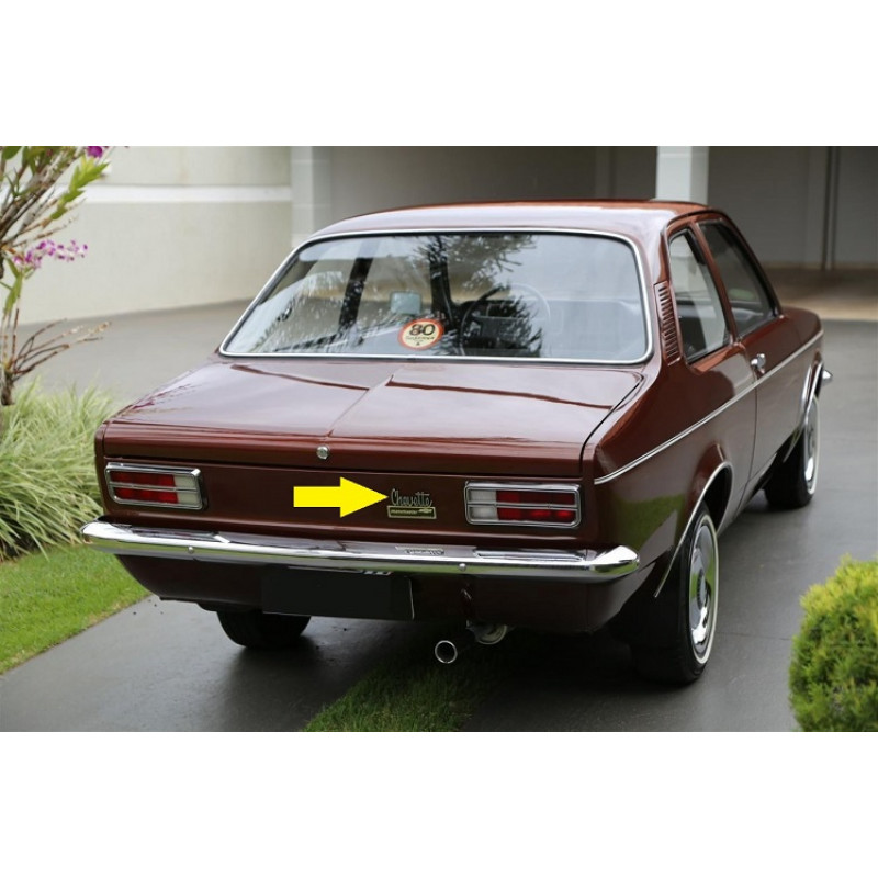 Emblema Chevette Capô ou Traseira até 1979 Cromado Plástico - Unitário