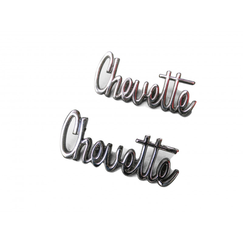 Emblema Chevette até 79 Capô e Traseira Original GM Restaurado Par
