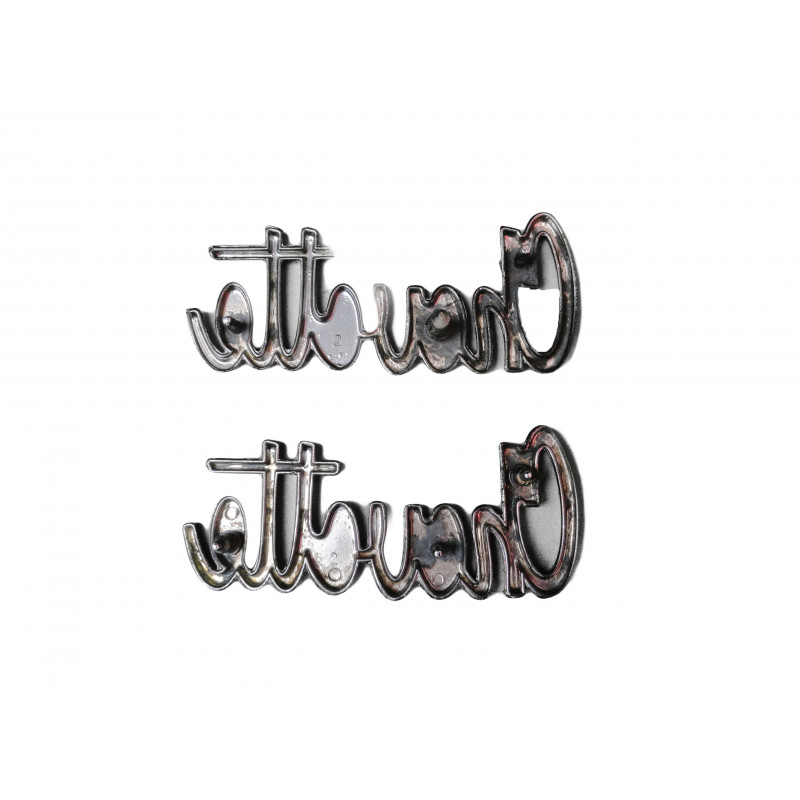 Emblema Chevette até 79 Capô e Traseira Original GM Restaurado Par