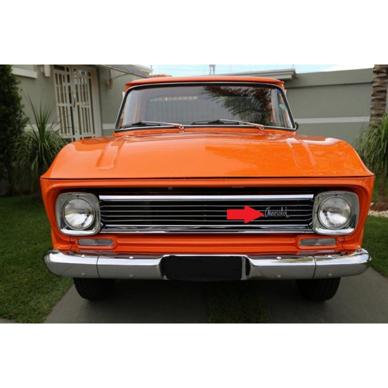 Emblema Chevrolet da Grade C10 68 à 78 e Veraneio 71 à 78 Novo