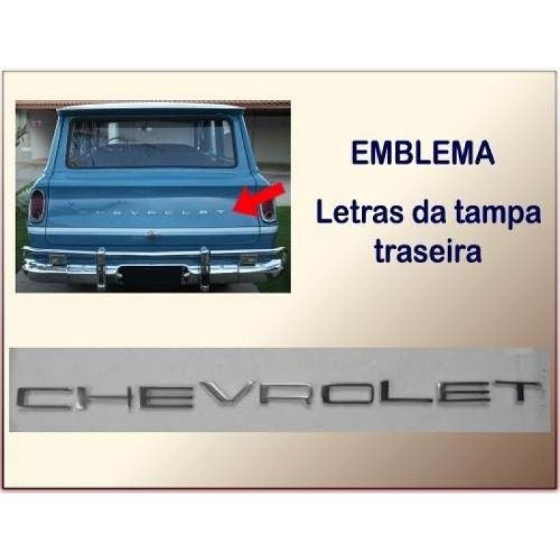Emblema Chevrolet Veraneio 64 à 88 - Jogo