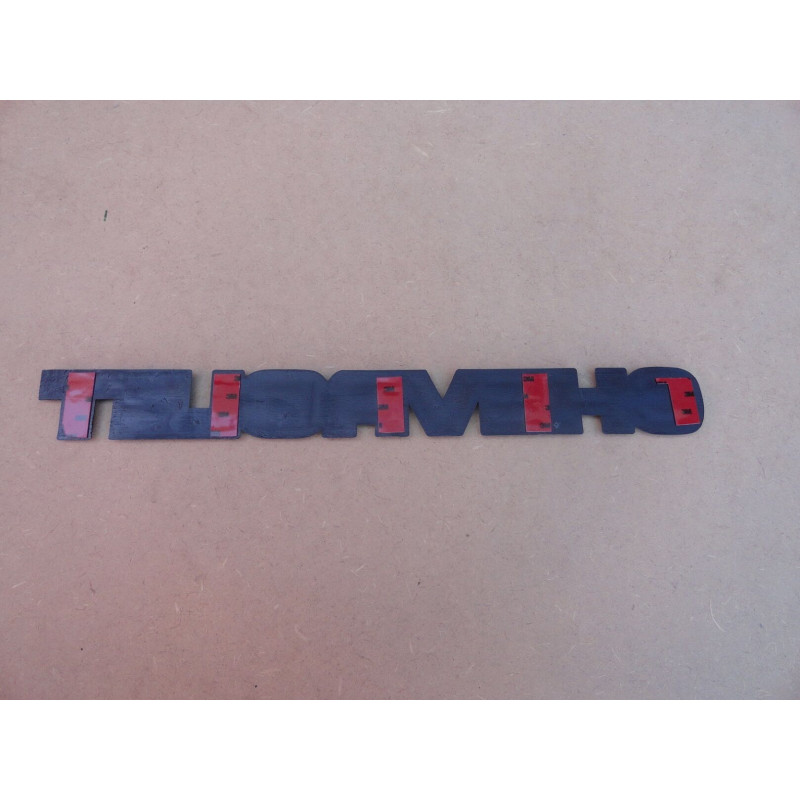 Emblema Chevrolet Tampa Traseira D-20 Veraneio Bonanza 1985 a 1996 Novo