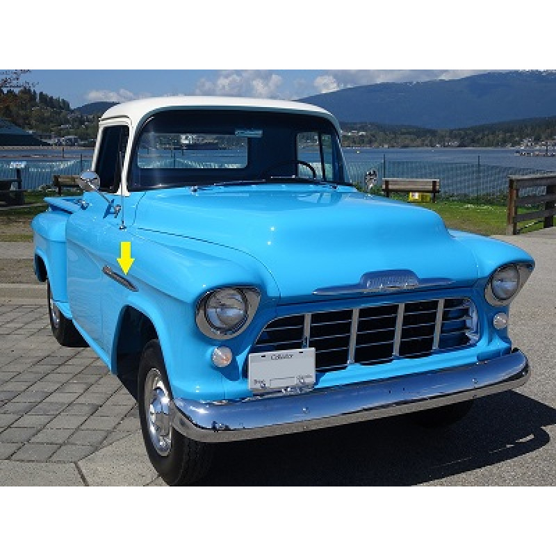 Emblema Chevrolet Lateral Paralama Direito Marta Rocha 1956 Parcial