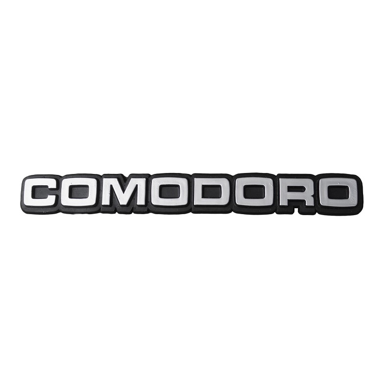 Emblema Comodoro Opala e Caravan 1980 a 1990 Prata Plástico