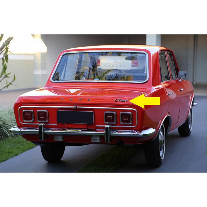 Emblema Manuscrito Corcel I Belina I até 1977 Plástico Unitário