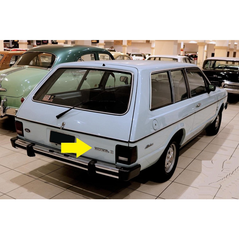 Emblema Corcel da Traseira Corcel II e Belina 2 até 1984 Novo