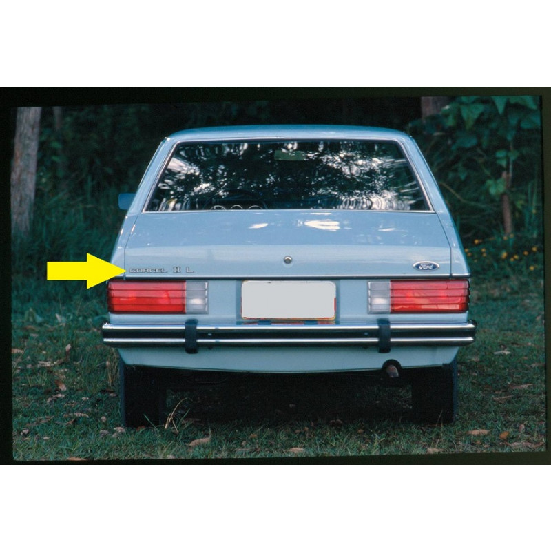 Emblema Corcel da Traseira Corcel II e Belina 2 até 1984 Novo
