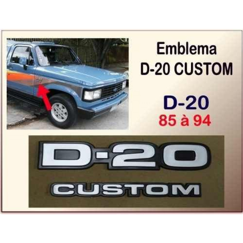 Emblema D-20 Custom 85 à 94