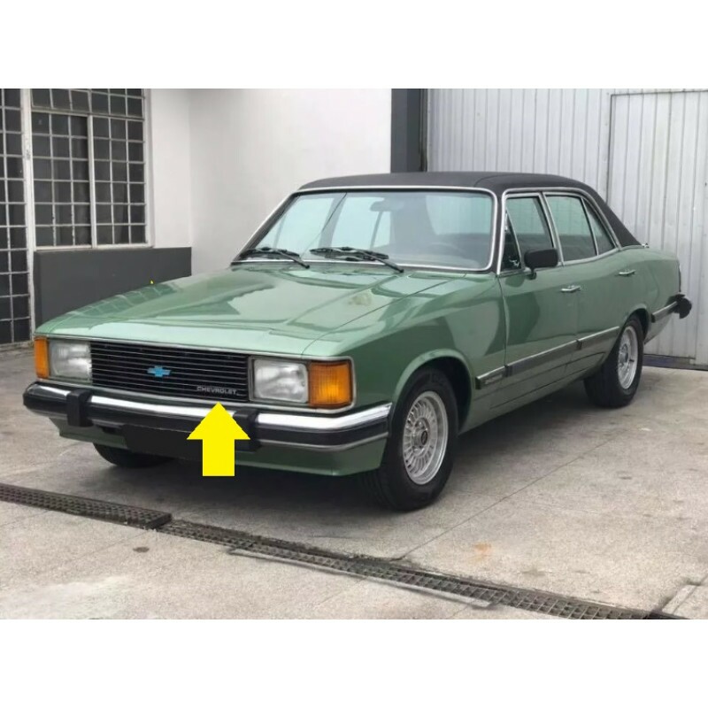 Emblema Chevrolet Grade Dianteira e Tampa Traseira Opala e Caravan 1980 a 1982 - Unitário