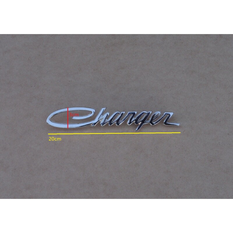 Emblema Dodge Charger Lateral Traseira e Coluna Cromado