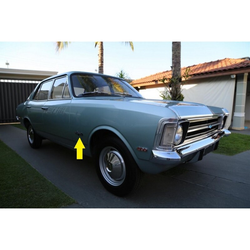 Emblema Especial Lateral Paralama Opala 1971 a 1974 Novo