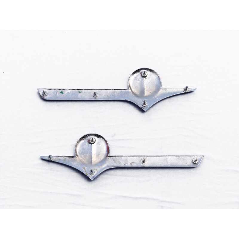 Emblema Lateral Ford F-100 58 à 61 Nacional Cromado Novo Par 