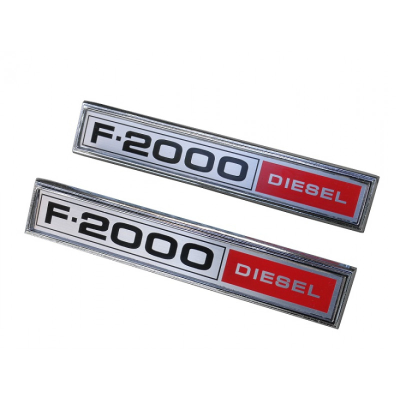 Emblema Lateral Ford F-2000 Diesel 1980 a 1982 Novo - Par