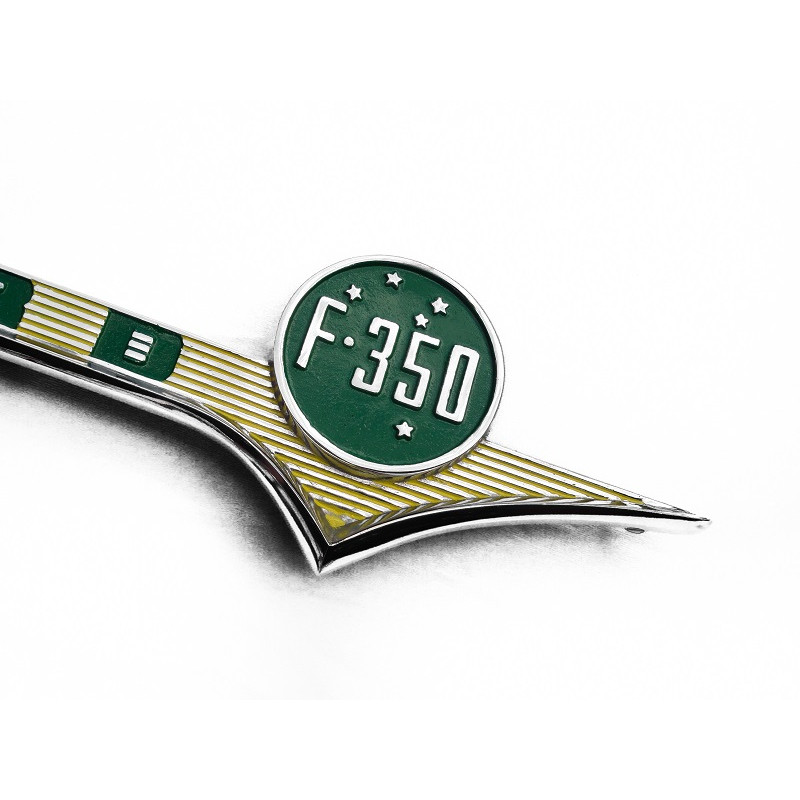 Emblema Lateral Ford F-350 58 à 61 Nacional Cromado Novo Par 