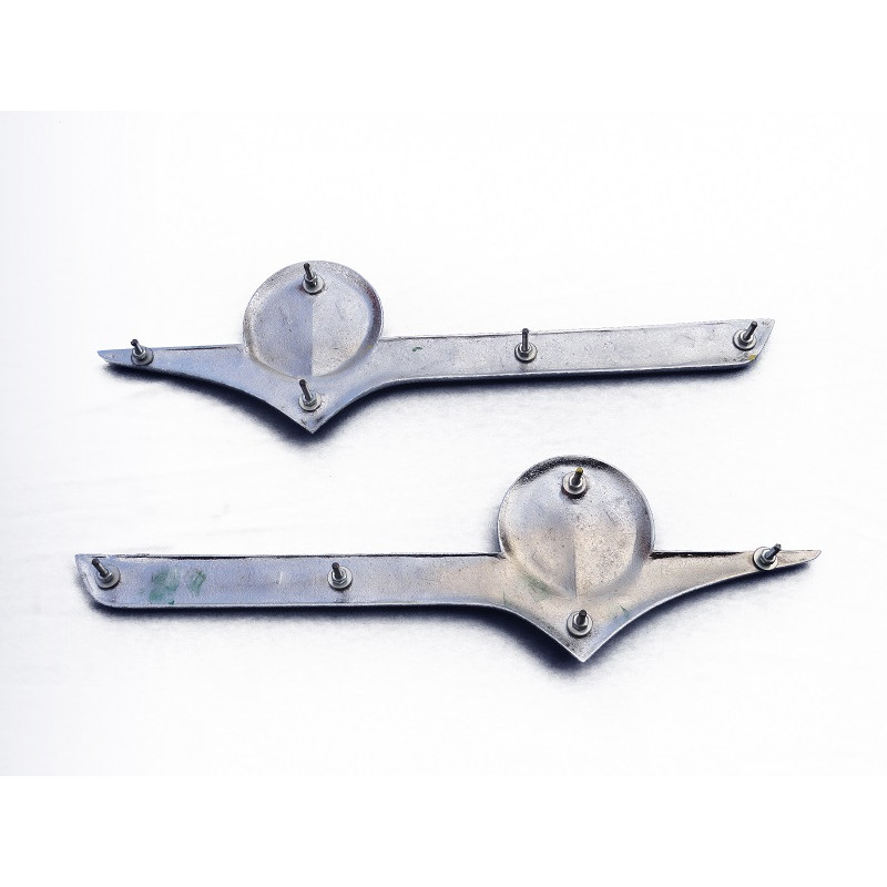 Emblema Lateral Ford F-350 58 à 61 Nacional Cromado Novo Par 