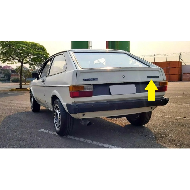 Emblema Gol LS da Tampa Traseira Gol 1981 a 1986 Novo Plástico