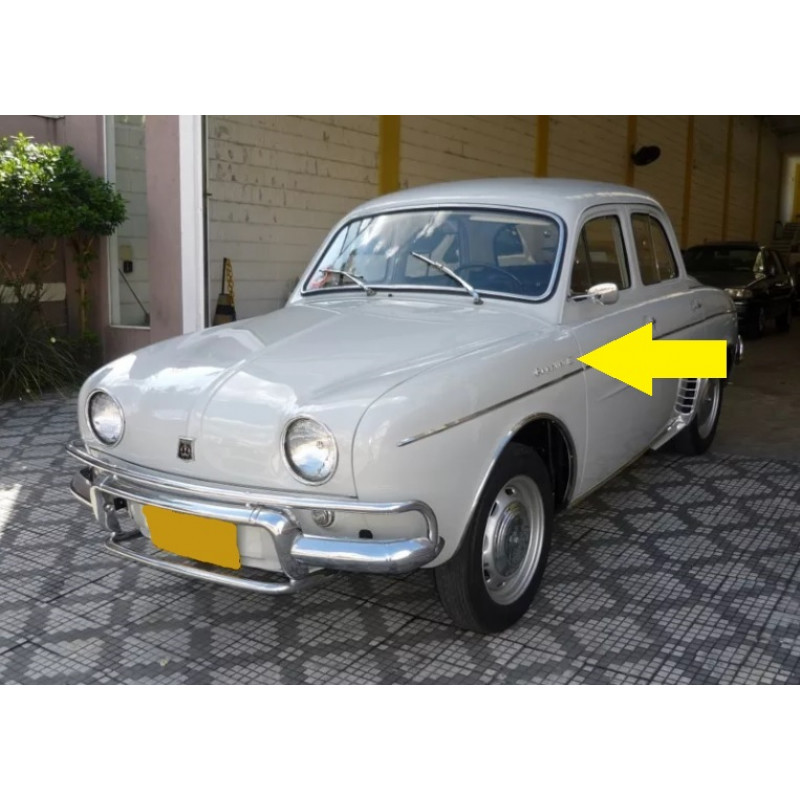 Emblema Lateral Gordini Cromado Fixação Parafuso