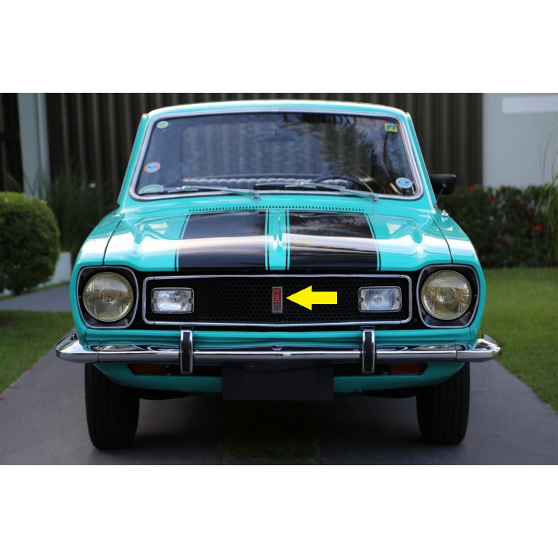 Emblema Grade Dianteira Corcel I Gt 1973 A 1977 Novo Cromado