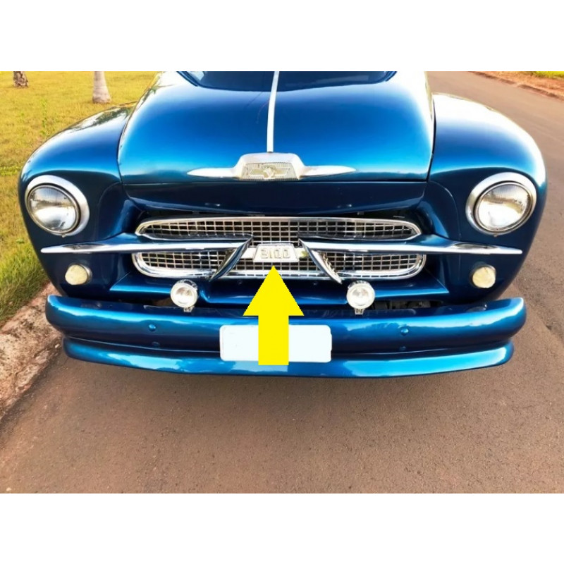 Emblema 3100 Grade Dianteira Chevrolet Brasil 58 a 62 Usado Original