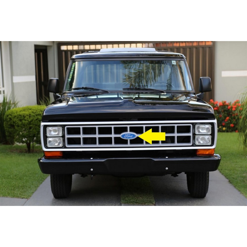 Emblema Grade Ford F-1000 1986 a 1992 Plástico 