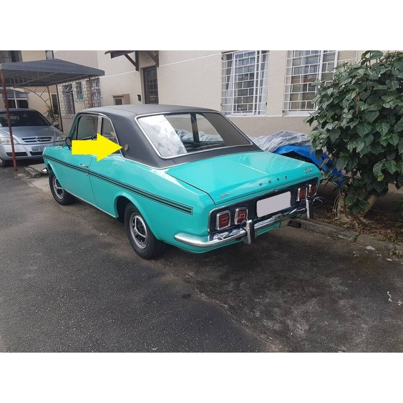 Emblema GT Corcel I Coluna Traseira Teto de Vinil