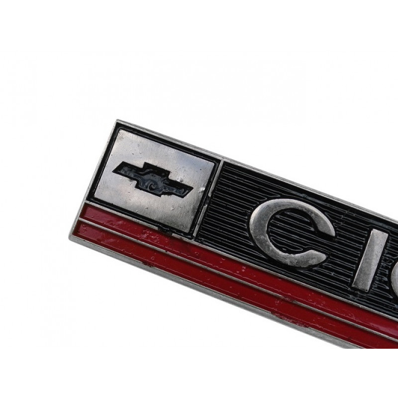Emblema Lateral Chevrolet C-10 1971 a 1973 Horizontal Original Usado
