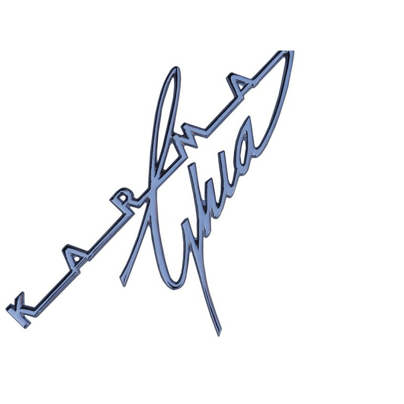 Emblema Tampa Traseira Volkswagen Karmann Ghia Metal Cromado - Unitário