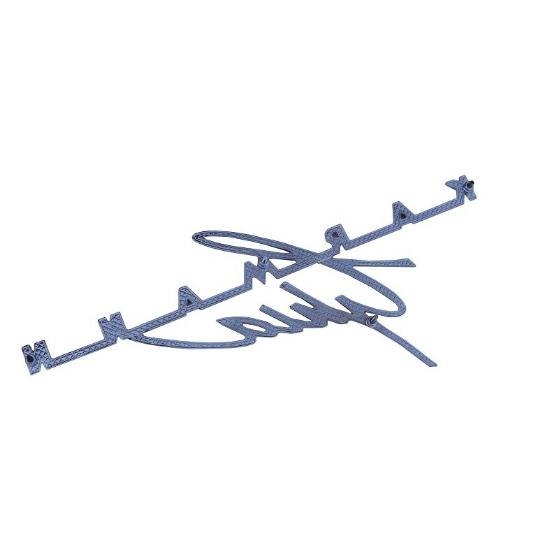 Emblema Tampa Traseira Volkswagen Karmann Ghia Metal Cromado - Unitário