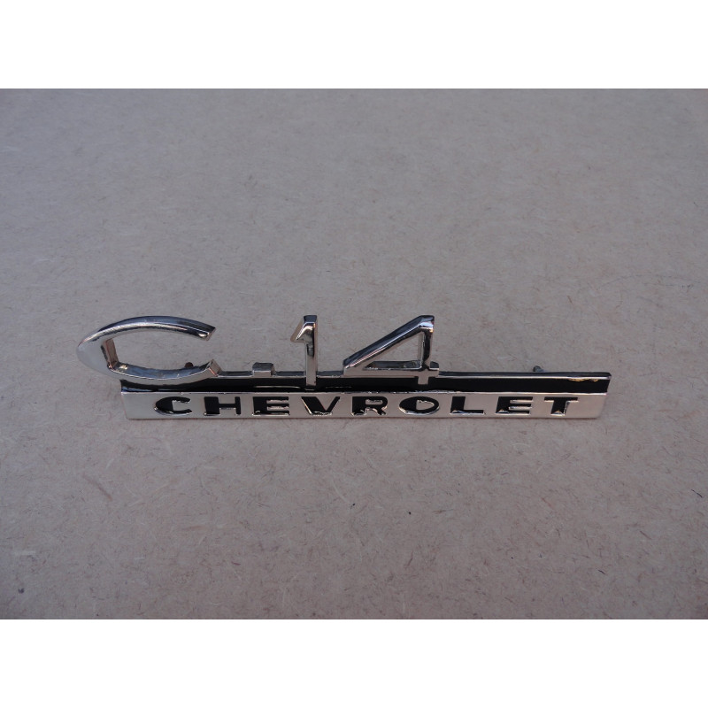 Emblema C-14 Chevrolet Lateral Paralama   Fixação Parafuso