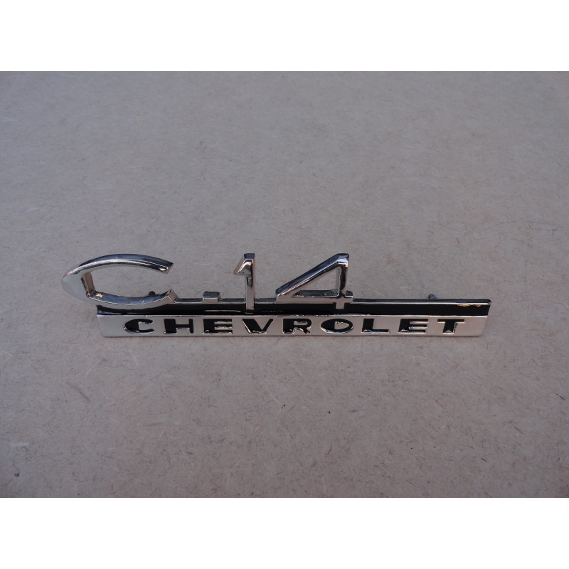 Emblema C-14 Chevrolet Lateral Paralama   Fixação Parafuso