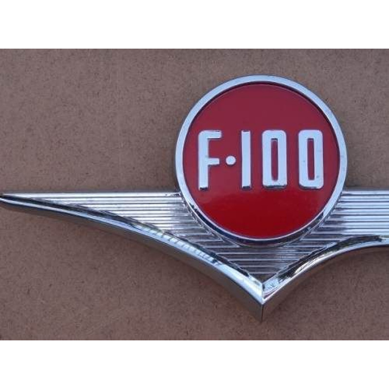 Emblema Ford Capô F-100 1956 - Par