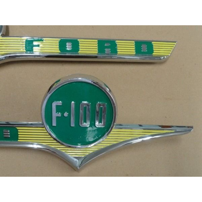 Emblema Ford Capô F-100 58 à 61 - Par