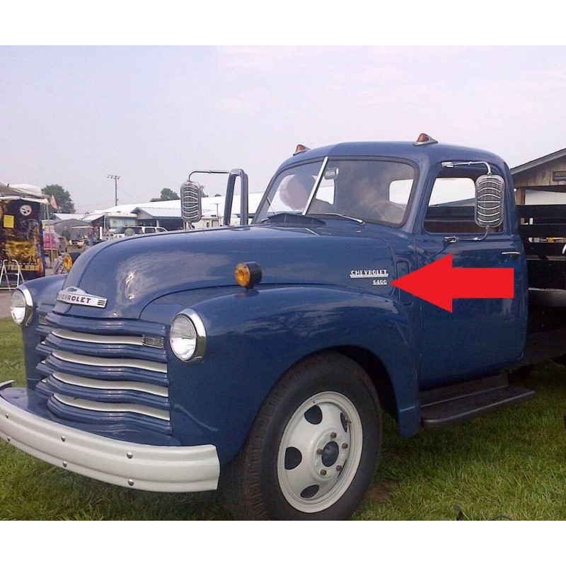 Emblema Lateral Capô 6400 Caminhão Boca de Sapo 47 à 52