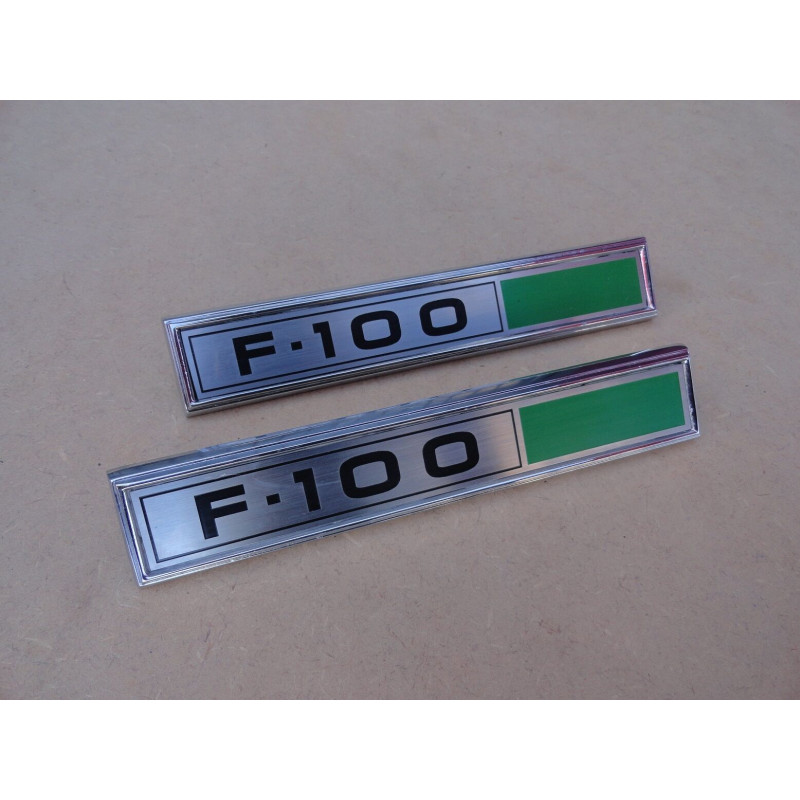 Emblema Lateral F-100 1980 a 1982 Reprodução Nova - Par