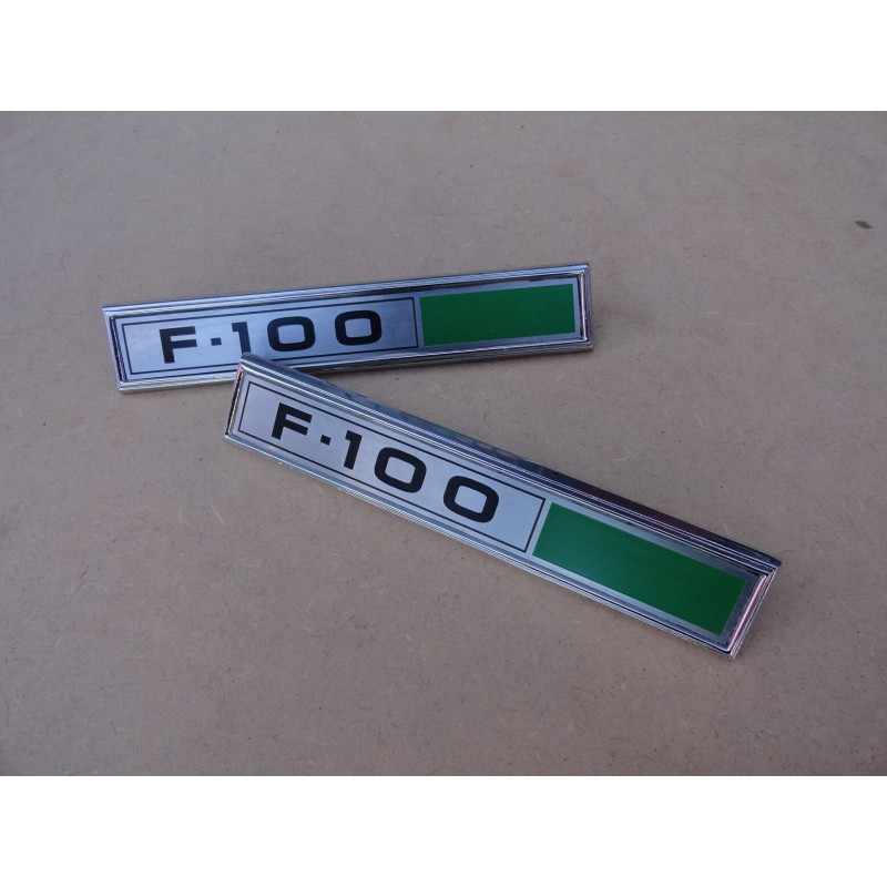 Emblema Lateral F-100 1980 a 1982 Reprodução Nova - Par