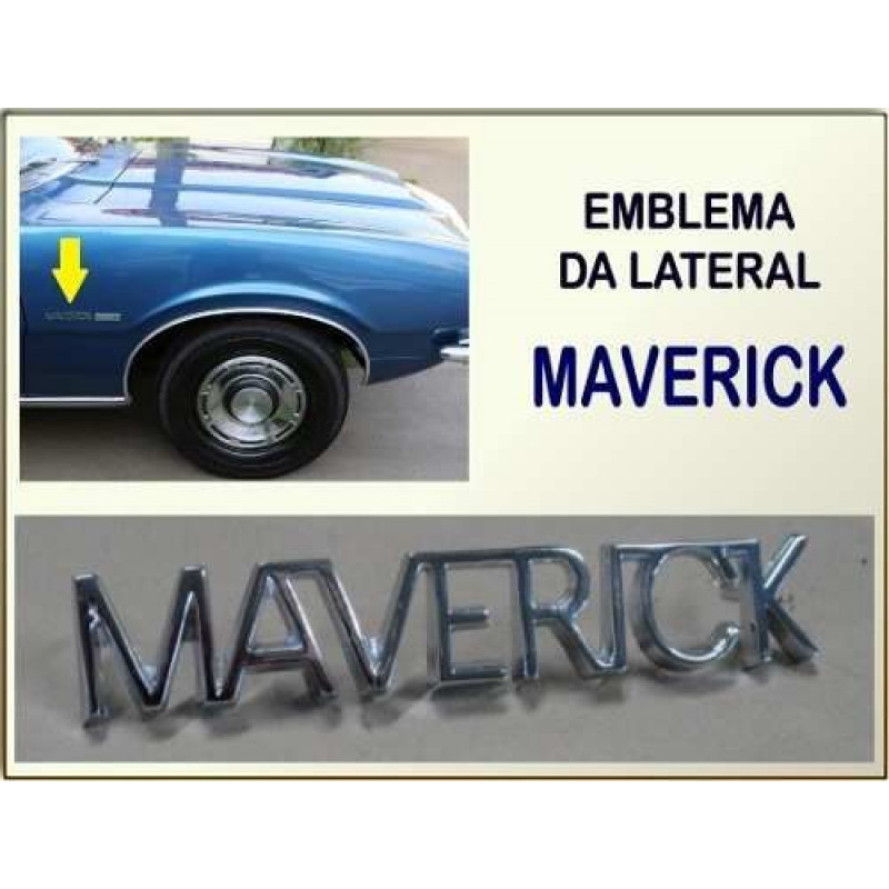 Emblema Lateral Maverick Fixação Pino
