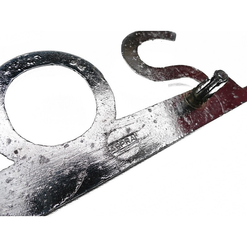 Emblema Lateral Capô Caminhão Mercedes 2013 Original Usado Par