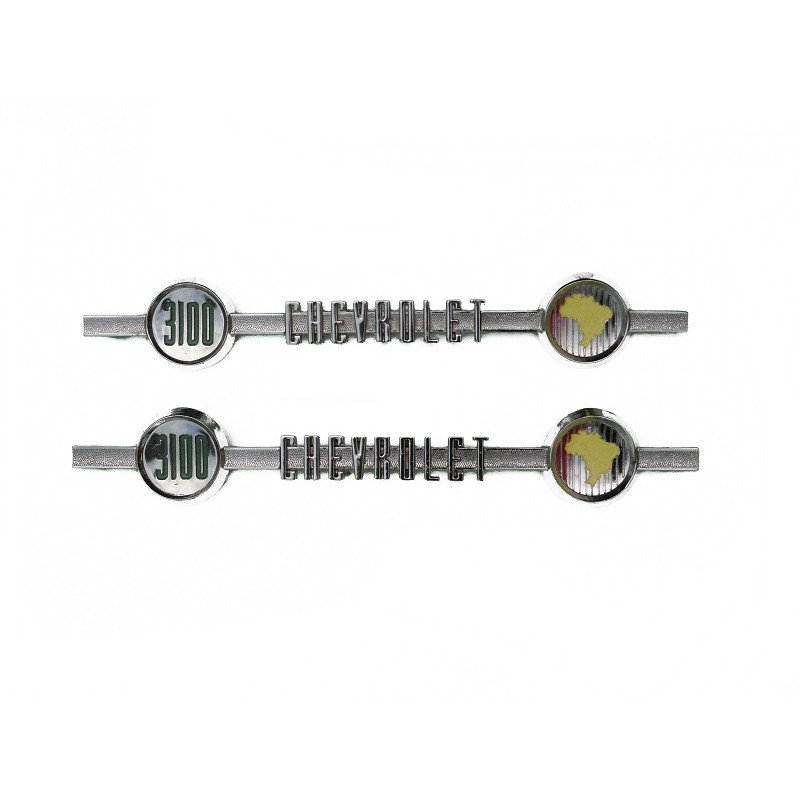 Emblema Lateral Paralama Chevrolet Brasil 3100 1958 a 1963 Par