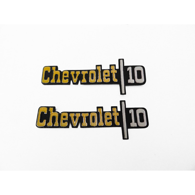 Emblema Lateral Paralama Chevrolet 10 Americano Usado Par
