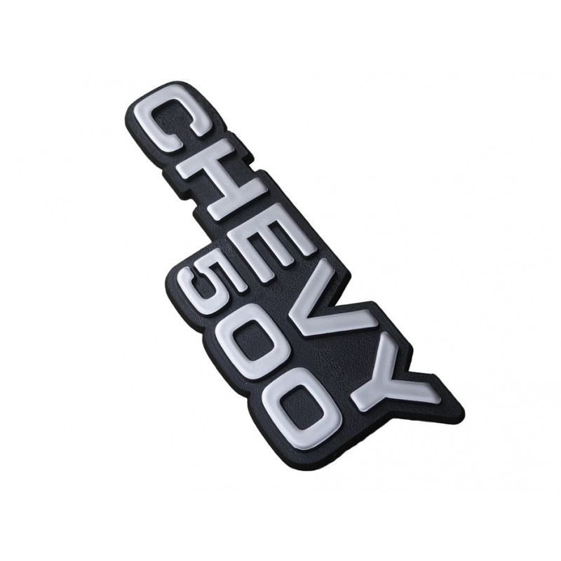 Emblema Lateral Paralama Dianteiro Chevy 500 Prata Plástico Unitário