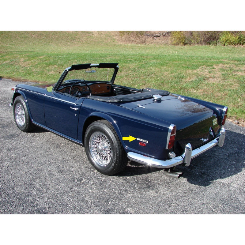 Emblema Lateral Paralama Traseiro Triumph TR250 1968 Importado Novo