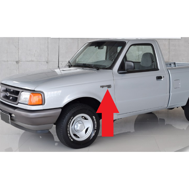 Emblema da Lateral do Paralama Ford Ranger XLT até 95 à 04 Original Usado 