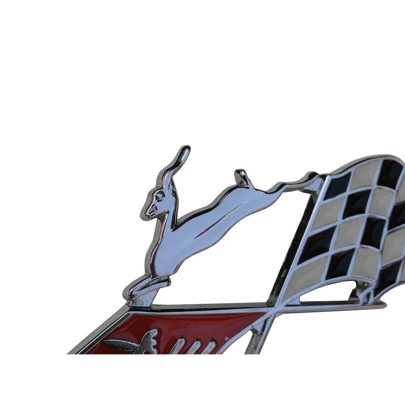 Emblema Bandeiras Lateral Traseira Impala 1961 Reprodução - Par
