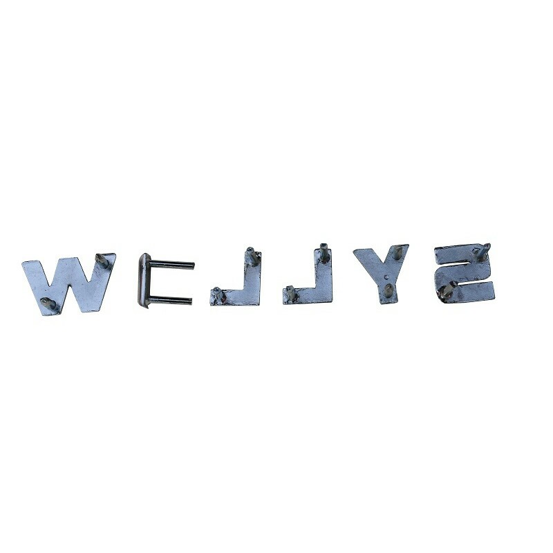 Emblema Letras Willys Traseiro Interlagos Cromado Novo Jogo