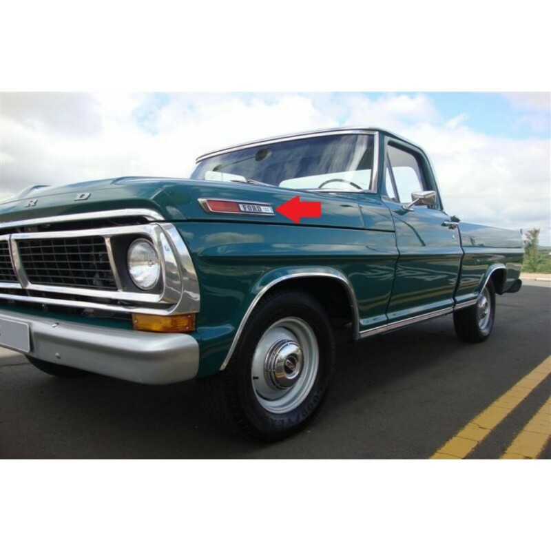 Emblema 100 do Logo Lateral Esquerdo do Capô F-100 1972 à 1979 Novo