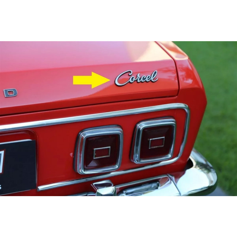 Emblema Manuscrito Corcel I 1969 a 1977 Belina I Tampa Traseira Pino