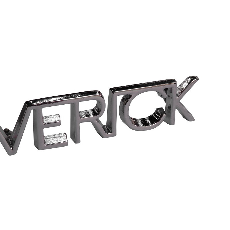 Emblema Lateral Ford Maverick Metal Cromado Parafuso Novo