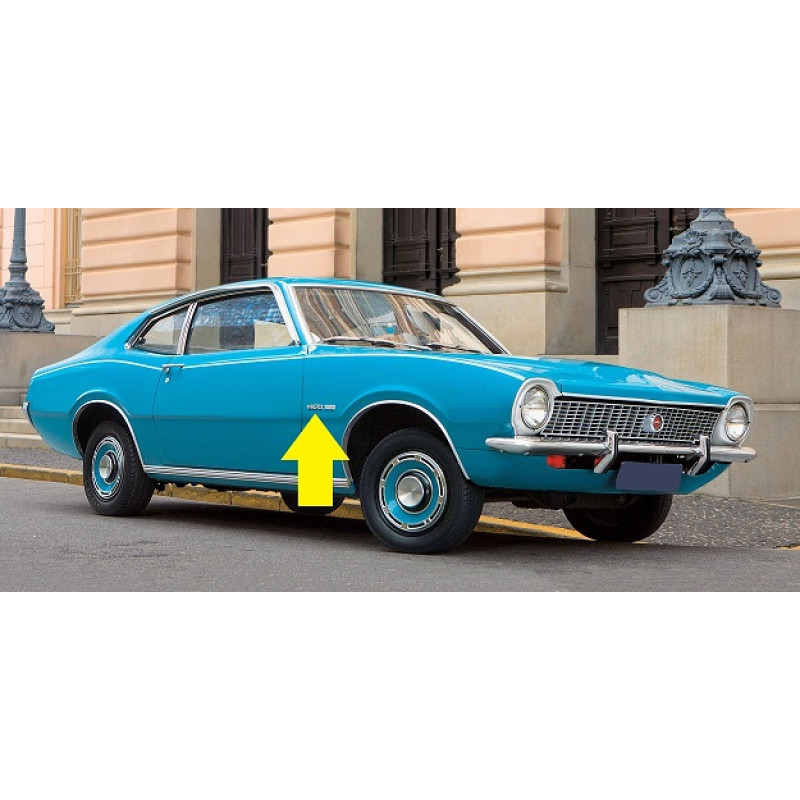 Emblema Lateral Ford Maverick Metal Cromado Parafuso Novo